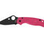 Spyderco Para 3 C223PPNBK lama CTS BD1N rivestita nera, manico FRN rosa, clip nera