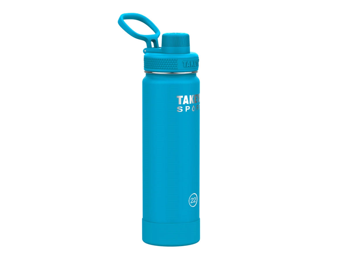 Bottiglia Takeya Sport Copper Spout 650 ml Champion Blue con triplo isolamento Chill-Lock