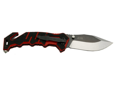 WithArmour Rescuer Black Red WA-045BR – manico G-10 con taglia-cinghia integrato