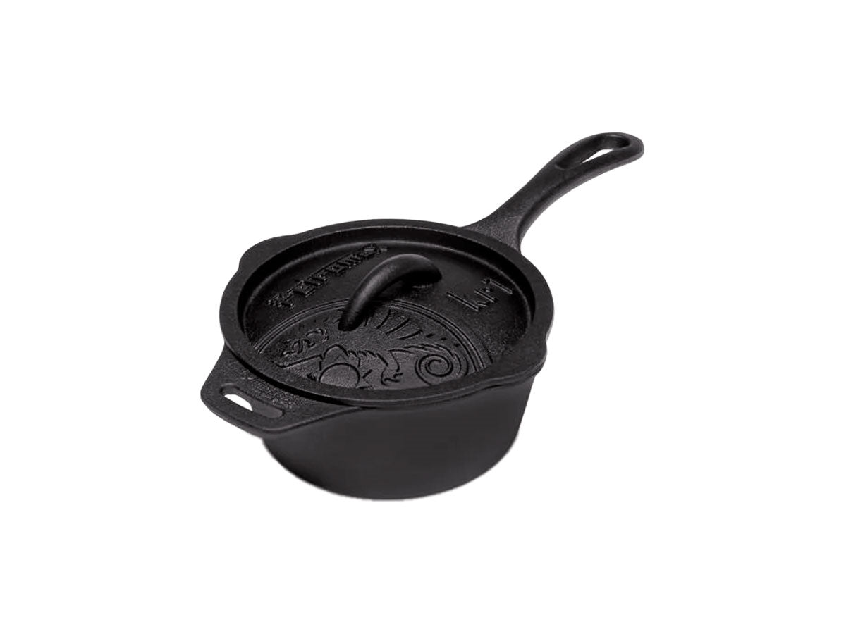 Petromax casseruola in ghisa KR1 con coperchio e manico