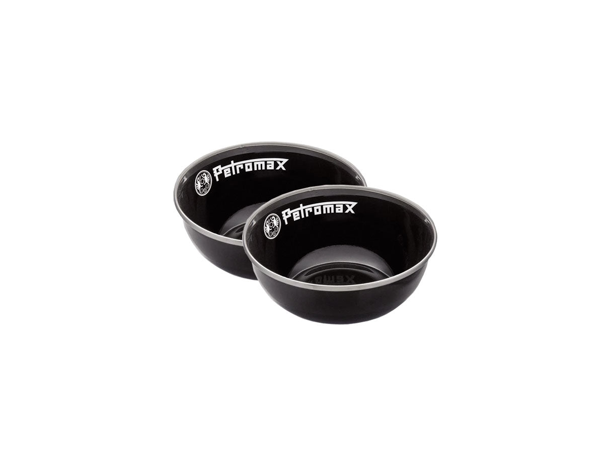 Petromax ciotole smaltate nere PX-BOWL-160-S 0.16lt bordo acciaio inox