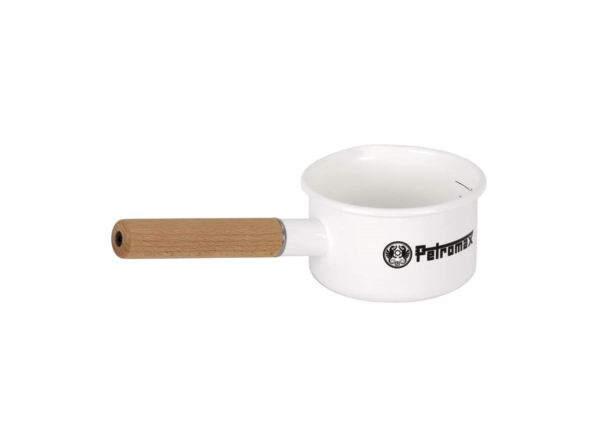 Petromax pentola smaltata bianca 0.5lt PX-PANEN0.5-W manico legno scala graduata