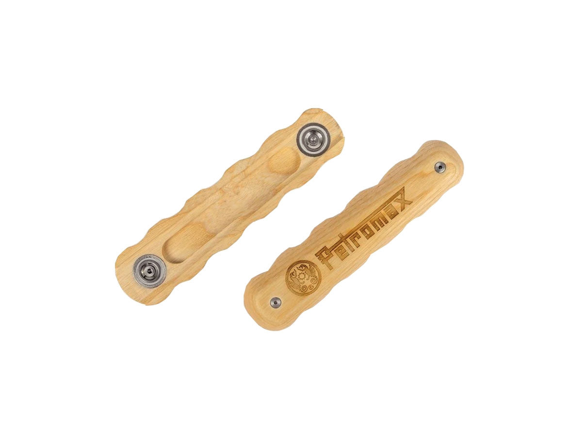 Petromax manico legno padelle ferro battuto HANDLE-SP-W chiusura magnetica
