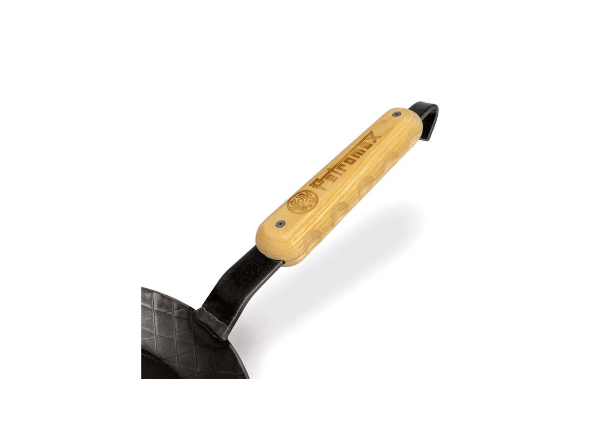 Petromax manico legno padelle ferro battuto HANDLE-SP-W chiusura magnetica