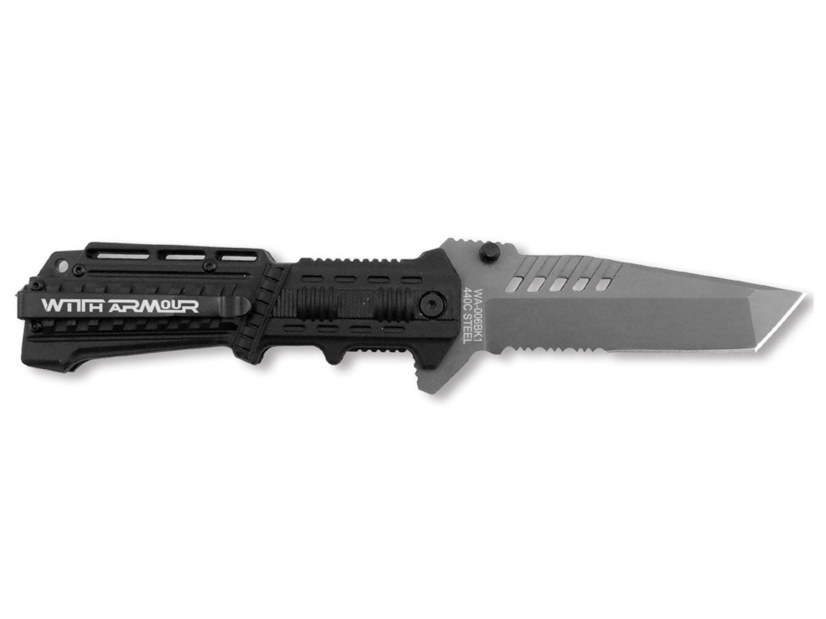 WithArmour BK1 Black WA-006BK1 – lama 11,1 cm con rompivetro integrato
