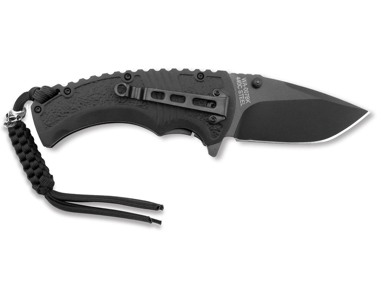 WithArmour Black Boy Black WA-007BK – manico gomma nera lama 8 cm
