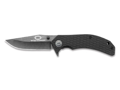 WithArmour Butterfly Black WA-008BK – coltello pieghevole 440C nero aperto