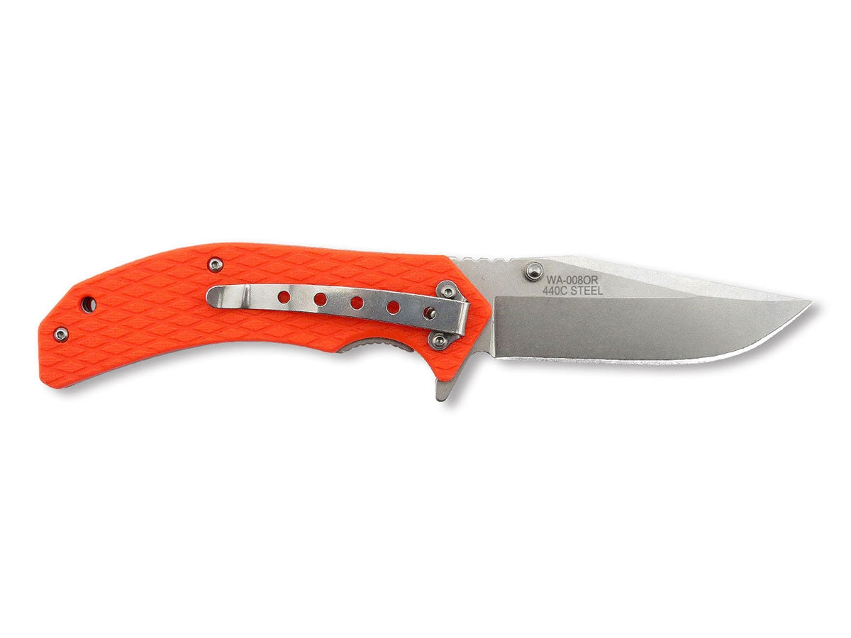 WithArmour Butterfly Orange WA-008OR – manico nylon arancione con clip