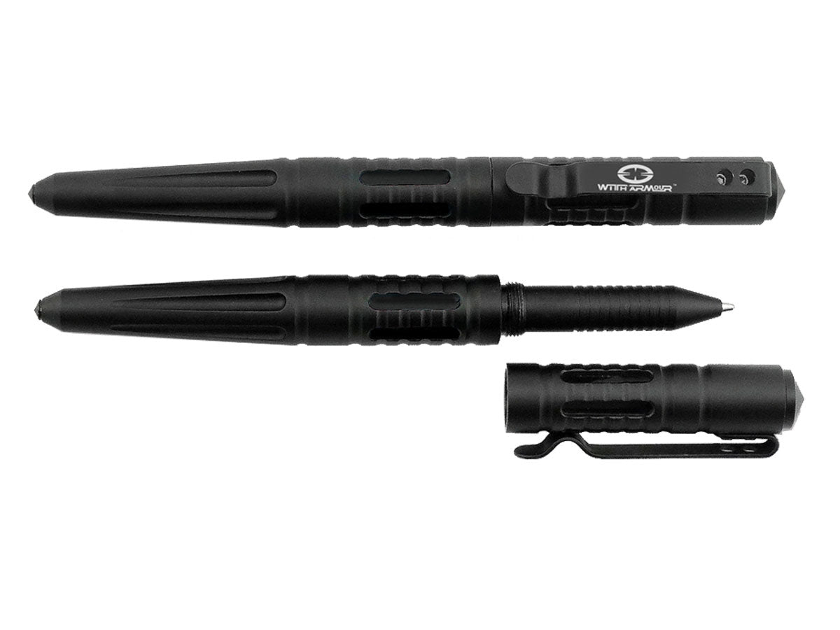 WithArmour Davis Tactical Pen Black WA-009BK – penna tattica alluminio nero rompivetro