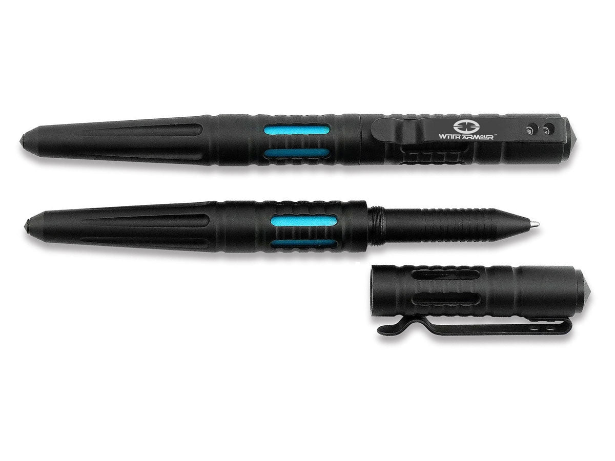 WithArmour Davis Tactical Pen Blue WA-009BL – penna tattica alluminio blu con rompivetro