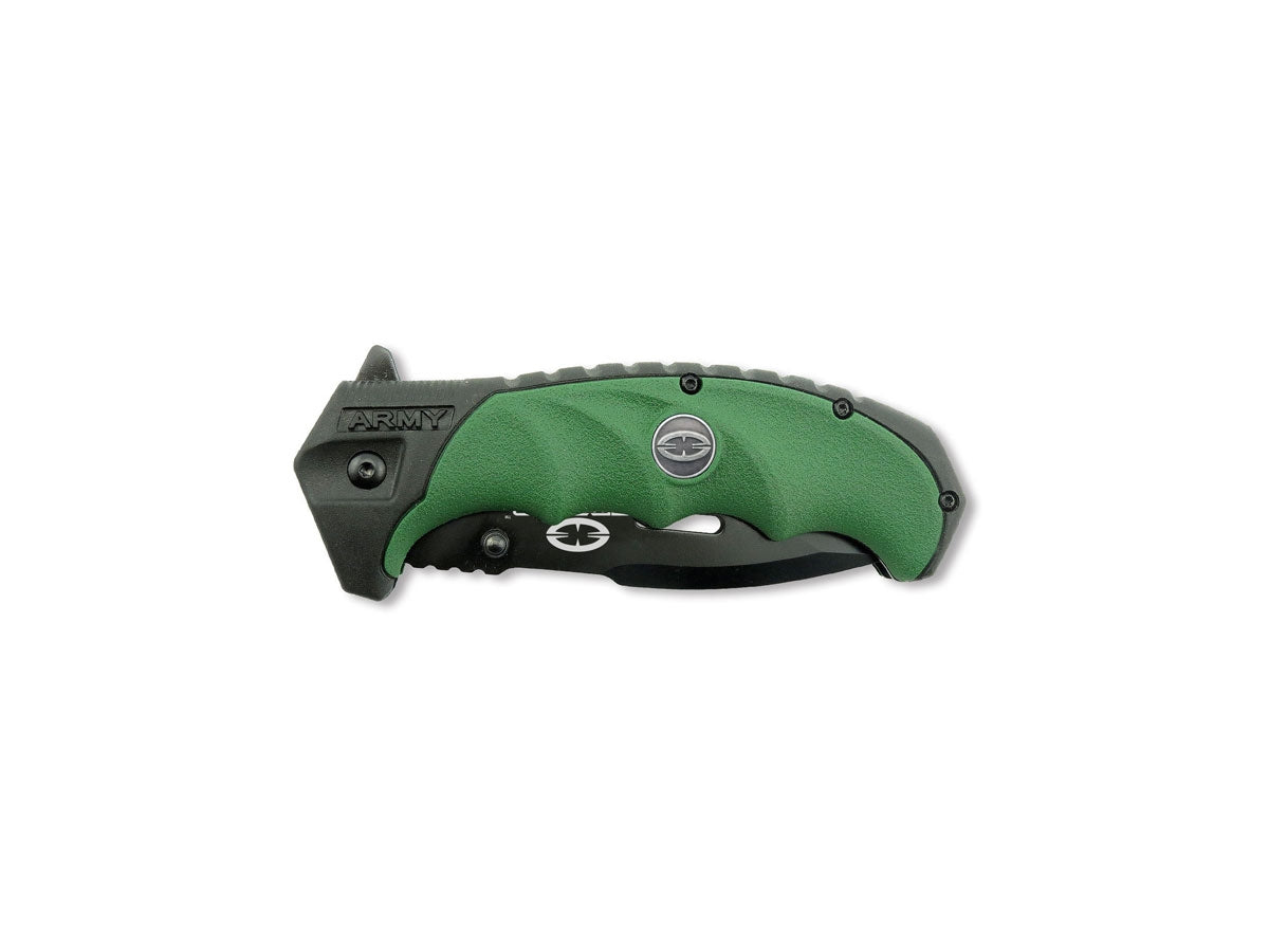 WithArmour Punisher Green WA-020GN – manico gomma/nylon verde con clip