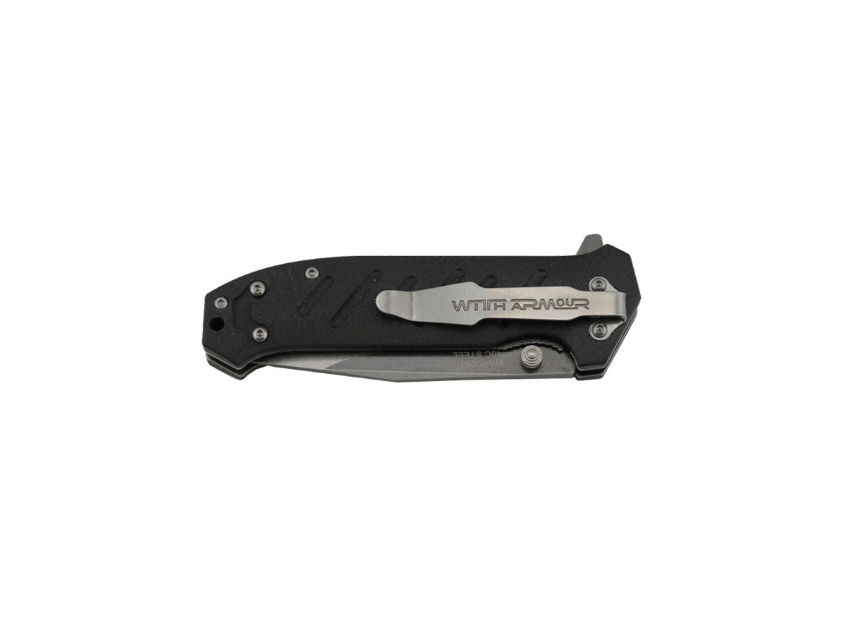 WithArmour Shooter Black WA-032BK – manico G-10 e lama 8,25 cm
