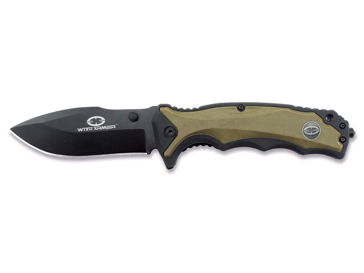 WithArmour Tiger Shark Black Tan WA-019BT – coltello tattico 440C bicolore