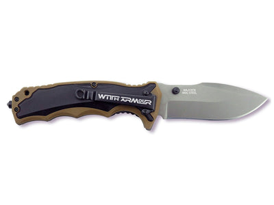 WithArmour Tiger Shark Tan WA-019TN – manico gomma/nylon e lama 9,4 cm