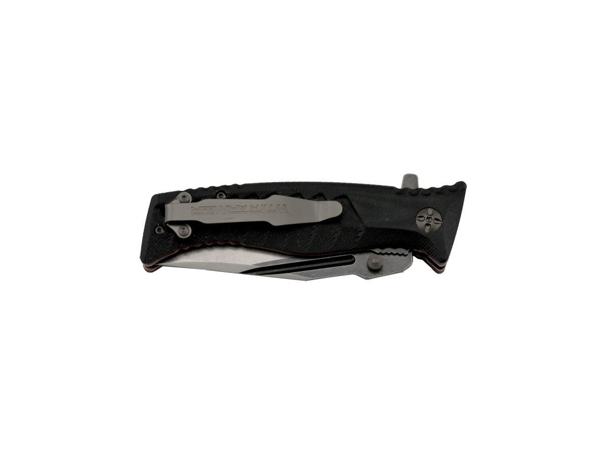 WithArmour Torpedo Black WA-039BK – manico G-10 antiscivolo lama 8,86 cm