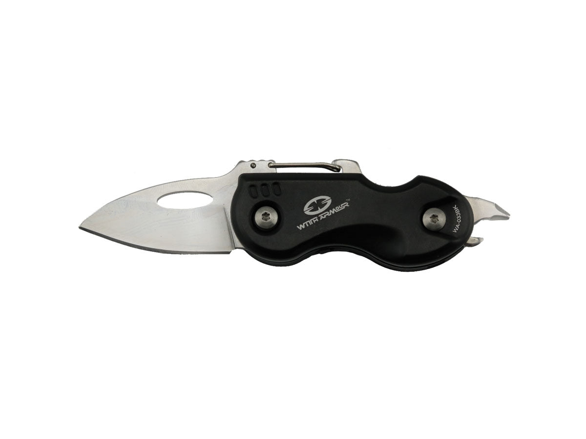 WithArmour Tot Black WA-033BK – coltello multiutensile 420 in alluminio