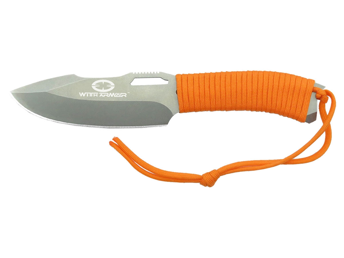 WithArmour Yaksha WA-003SA 440C arancione – coltello fisso vista frontale