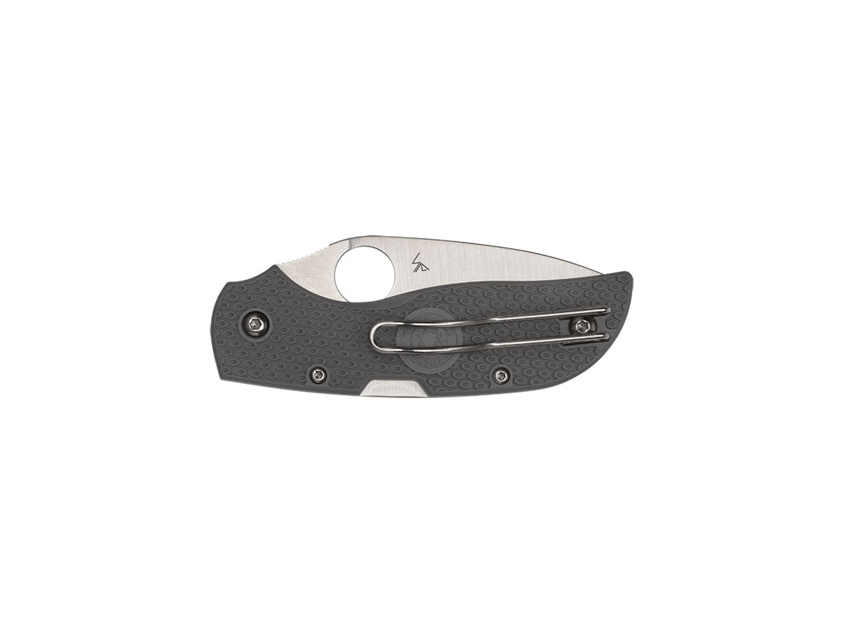 Spyderco Chaparral FRN Gray Serrated C152SGY Compression Lock, Made in USA