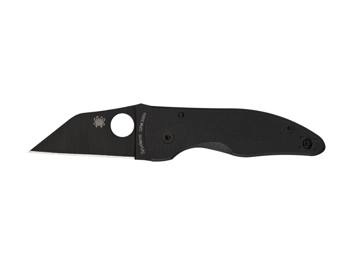 Spyderco MicroJimbo Black Blade C264GPBK lama Wharncliffe CPM S30V con rivestimento DLC