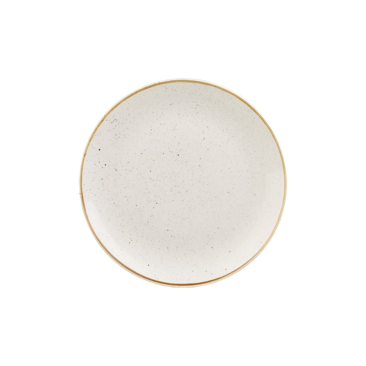 Churchill Stonecast Bianco Puntinato Piatto Frutta Ceramica Ø 21,7 cm 12 Pezzi