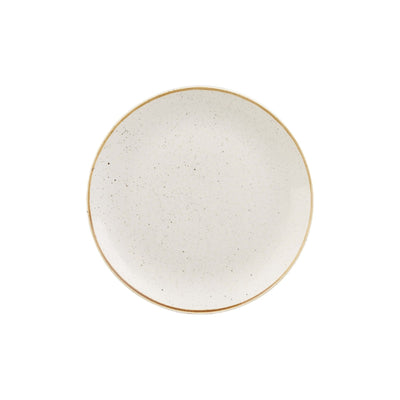 Churchill Stonecast Bianco Puntinato Piatto Frutta Ceramica Ø 21,7 cm 12 Pezzi