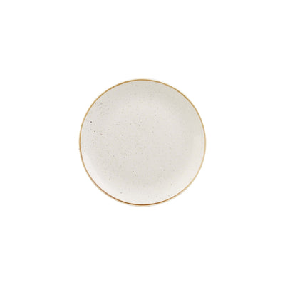 Churchill Stonecast Bianco Puntinato Piatto Pane Ceramica Ø 16,5 cm 12 Pezzi