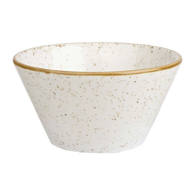 Churchill Stonecast Bianco Puntinato Coppetta Svasata in Ceramica 12,1x6,5 cm 12 Pezzi