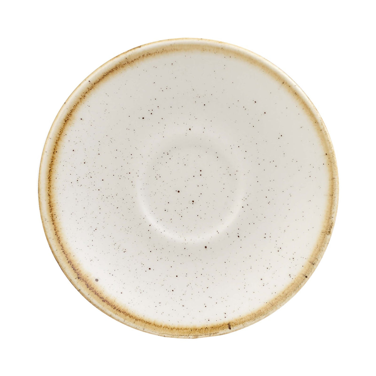Churchill Stonecast Barley White Piattino per Tazza Caffè Ø 11,8 cm 12 Pezzi