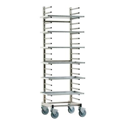 Gi.Metal Carrello Portateglie 20 Teglie 51x54 cm H172