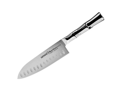 Samura Bamboo Santoku C/Alveoli (Santoku knife hollow ground) Cm.16 SBA-0094