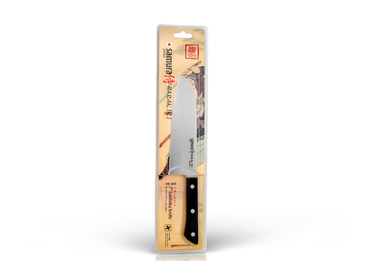 Samura Harakiri Santoku (Santoku knife) Cm.17,5 Black SHR-0095B - foto 2