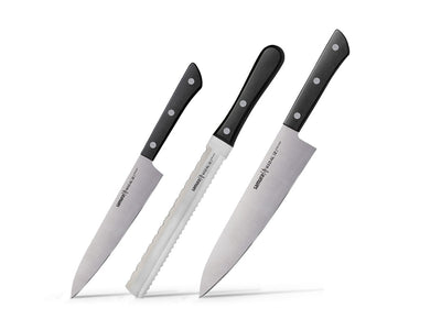 Samura Harakiri Set 3 Pz (CUOCO-FILETTARE-PANE/SURGELATI) Black SHR-0230B