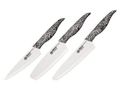 Samura Inca Ceramica Bianco Set 3 Pz (FILETTARE -NAKIRI-CUOCO) SIN-0220W