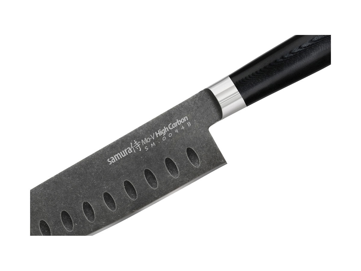 Samura Mo-V Stonewash Santoku (Santoku knife hollow ground) Cm.18 SM-0094B - foto 2