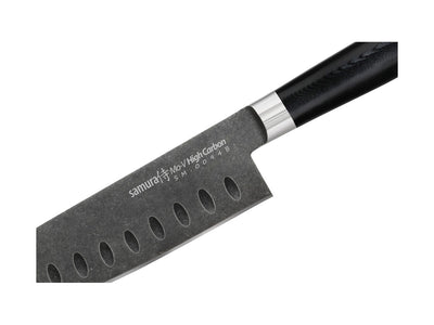 Samura Mo-V Stonewash Santoku (Santoku knife hollow ground) Cm.18 SM-0094B - foto 2
