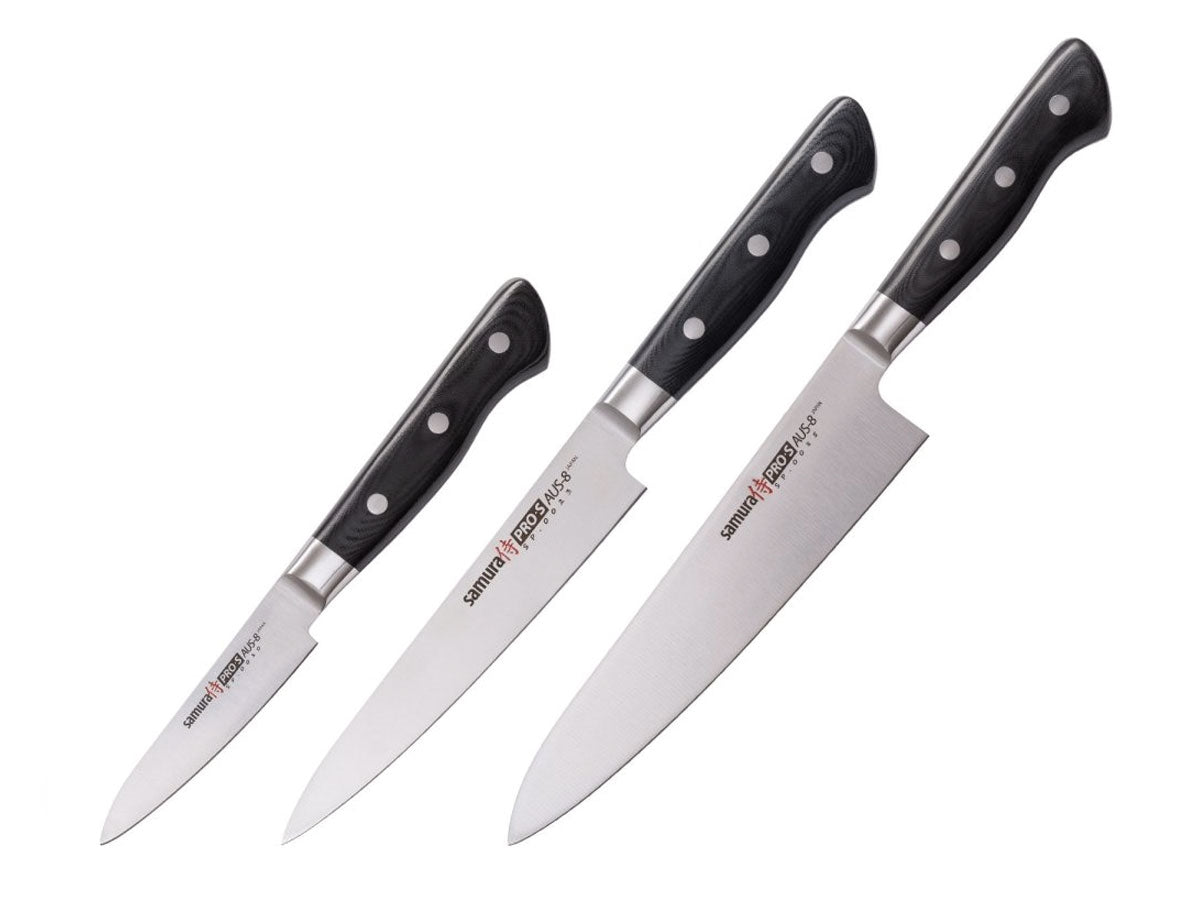 Samura Pro-S Set 3 Pz (CUOCO-FILETTARE-SPELUCCHINO) SP-0220