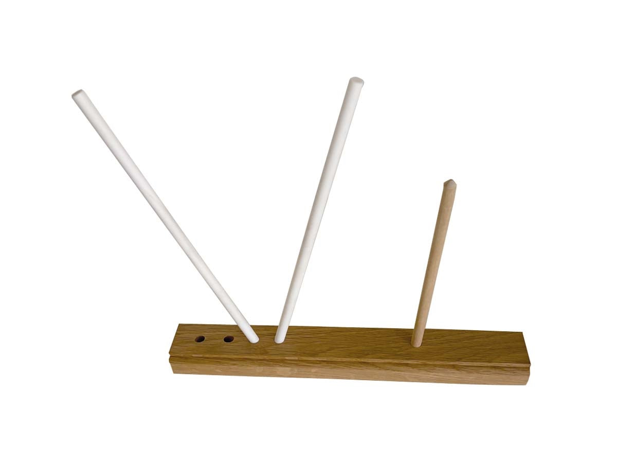 Lansky 2-Stage Crock Stick, base legno duro 2 stecche ceramica angoli 17 e 25 gradi