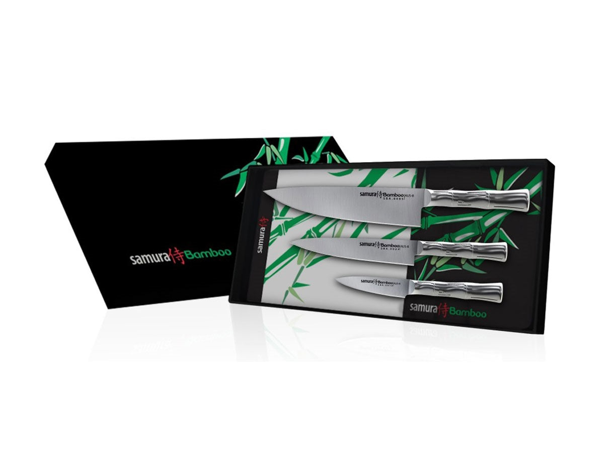Samura Bamboo Set 3 Pz (CUOCO-FILETTARE-SPELUCCHINO) SBA-0220 - foto 2