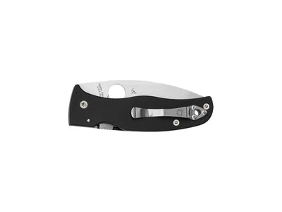 Spyderco Bodacious C263GP dettaglio lama foglia flat grind e guancette G-10 con Compression Lock
