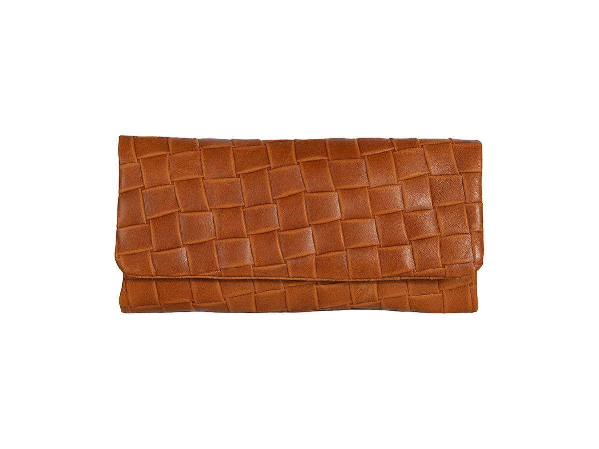 Borsa portatabacco Mestango Blocks 2018 in pelle tabacco con chiusura magnetica