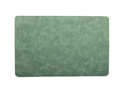Sottomano da scrivania Mestango 2220 in cuoio verde artigianale, 55x35 cm