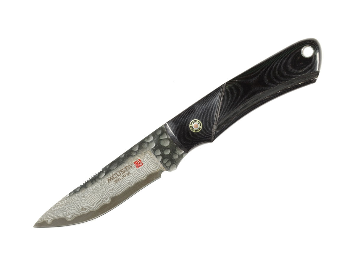 Mcusta Sport 200 Black Micarta Damascus MC-232DB