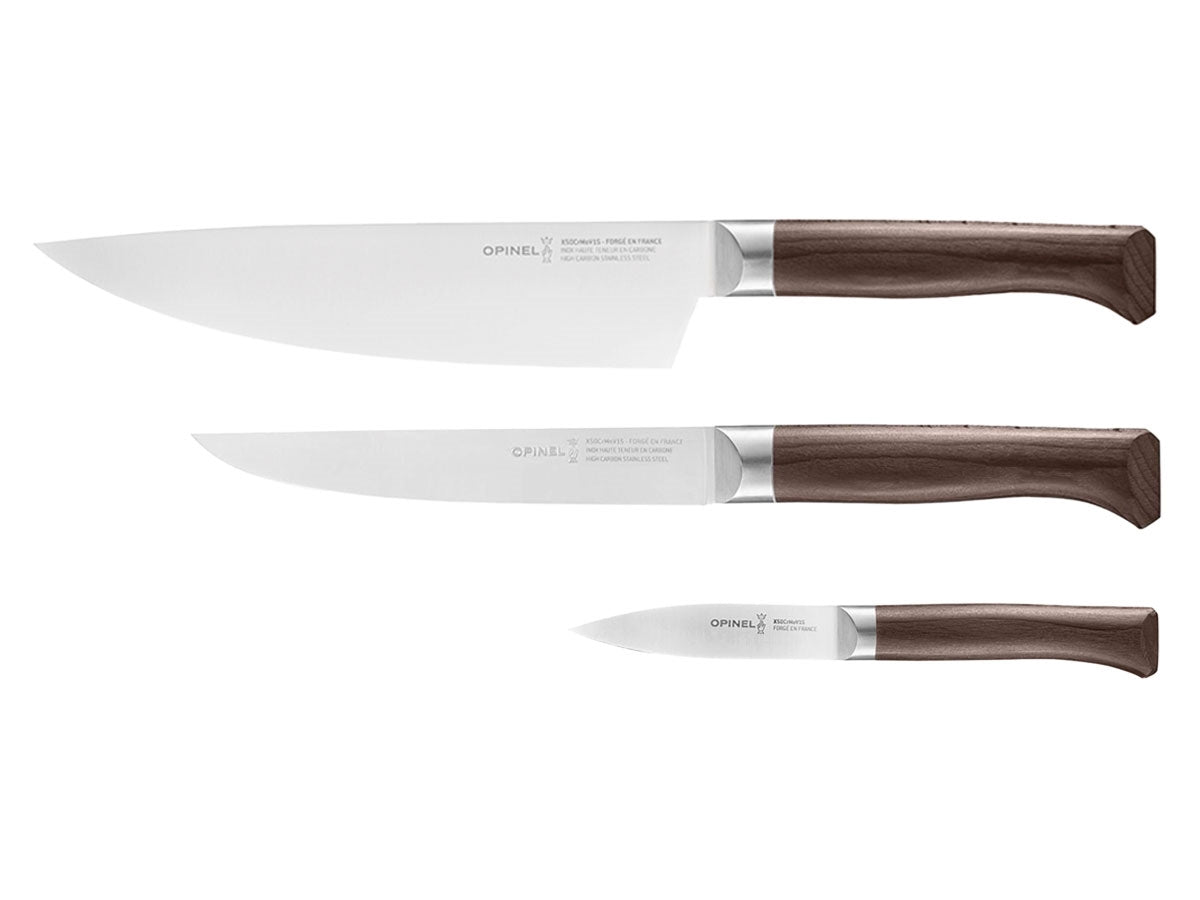 Opinel Les Forgés 1890 Set Trio Spelucchino-Trinciante-Cuoco (002292)