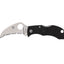 Spyderco Manbug MBKHBS lama Hawkbill VG-10 SpyderEdge seghettata, manico FRN nero, Back Lock