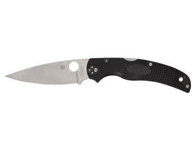 Spyderco Native Chief C244PBK FRN Bi-Directional Texture lama piatta nera - vista principale