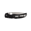 Spyderco Native Chief C244PBK FRN Bi-Directional Texture lama piatta nera - dettaglio lama