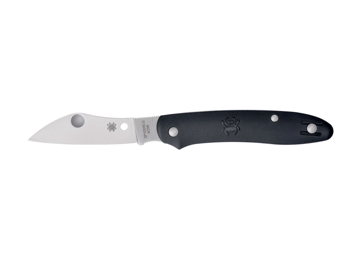 Spyderco Roadie XL C267BKP temperino senza blocco versione ingrandita, Double Dent