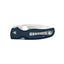 Spyderco Shaman C229GPCBL dettaglio lama CPM SPY27 e G-10 blu cobalto con Compression Lock