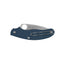 Spyderco UK Penknife C94GPCBL dettaglio lama CPM SPY27 e guancette G-10 blu cobalto portachiavi