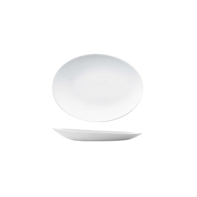 Churchill Profile Vassoio Ovale in Ceramica Bianco 34,6x26,3 cm 12 Pezzi